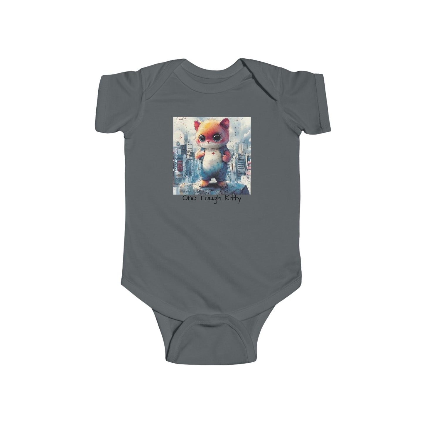 Tough Alley Kitty Onesie – Urban Inspired Cat Streetwear Bodysuit