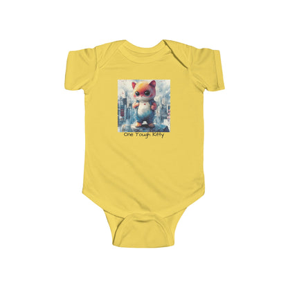 Tough Alley Kitty Onesie – Urban Inspired Cat Streetwear Bodysuit