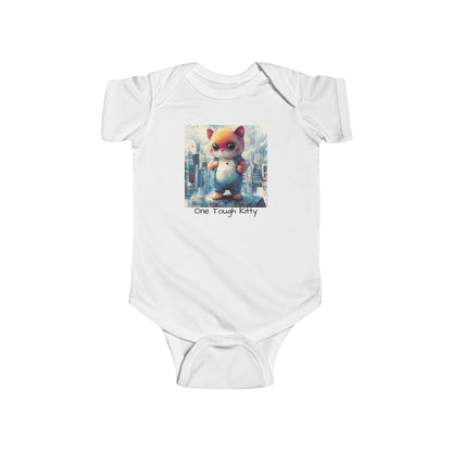 Tough Alley Kitty Onesie – Urban Inspired Cat Streetwear Bodysuit