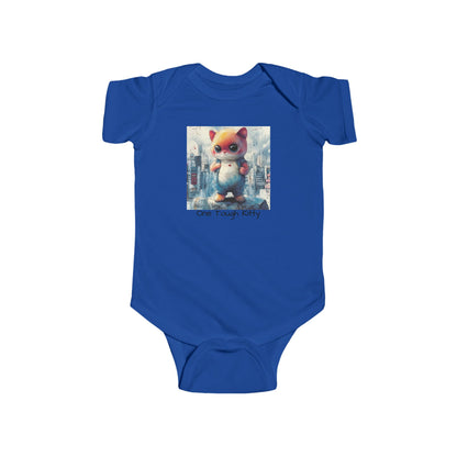 Tough Alley Kitty Onesie – Urban Inspired Cat Streetwear Bodysuit