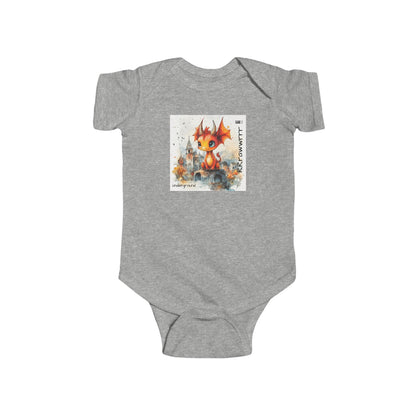 Lil’ Firestarter Baby Onesie – Graffiti-Style Dragon Streetwear Bodysuit