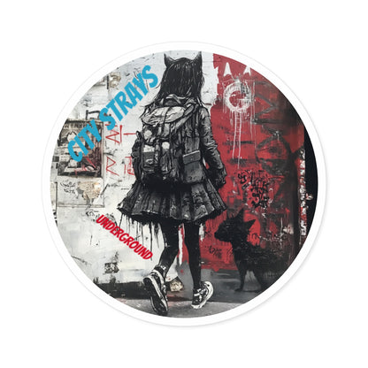 A street Cat Named Desire Sticker - Graffiti Art Inspired