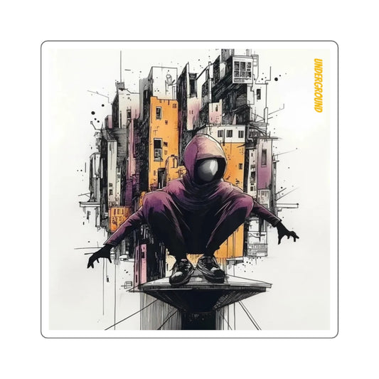City Watch Ink Art Sticker - Bold Ink Art for City Street Lovers