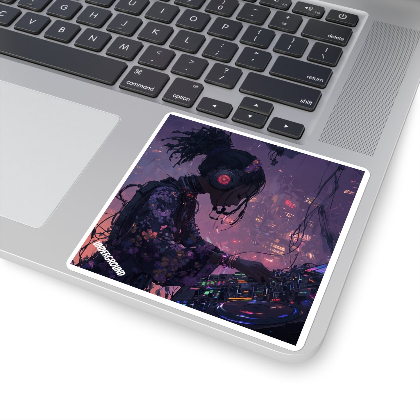 She Who Spins Underground Sticker - Street Culture and Turntables