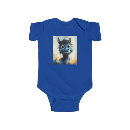 City Hoofs Baby Onesie – Urban Ink & Watercolor Animal Streetwear Bodysuit