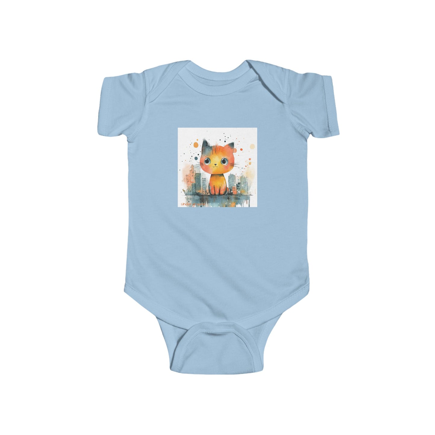 Street Prowler Baby Onesie – Cute & Edgy Urban Cat Bodysuit