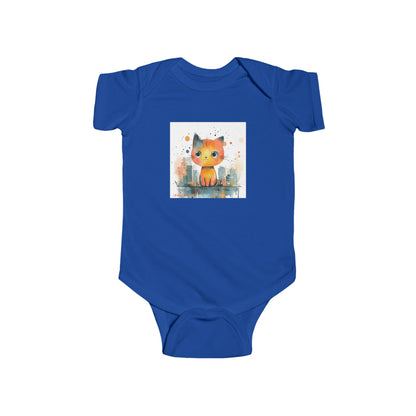 Street Prowler Baby Onesie – Cute & Edgy Urban Cat Bodysuit