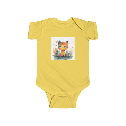 Street Prowler Baby Onesie – Cute & Edgy Urban Cat Bodysuit