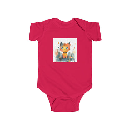 Street Prowler Baby Onesie – Cute & Edgy Urban Cat Bodysuit