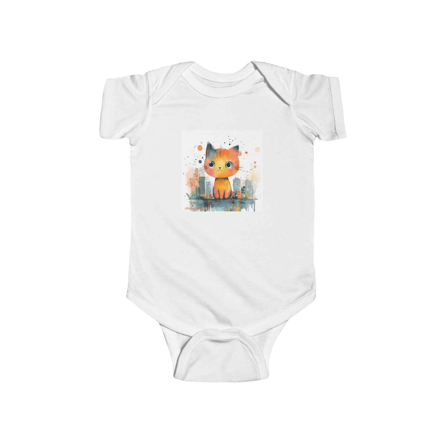 Street Prowler Baby Onesie – Cute & Edgy Urban Cat Bodysuit