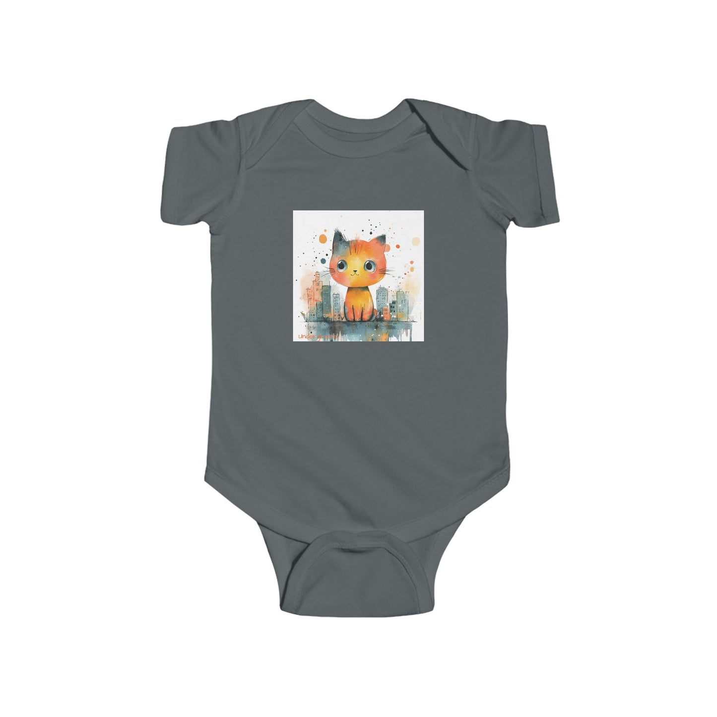 Street Prowler Baby Onesie – Cute & Edgy Urban Cat Bodysuit