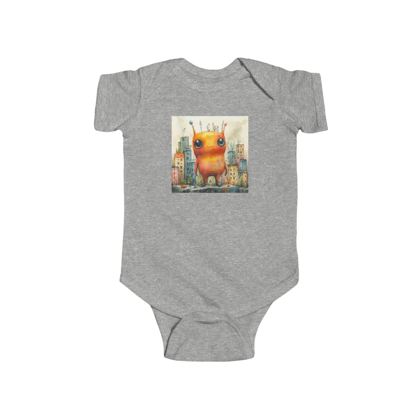 Tiny Cosmic Traveler Baby Onesie – Urban Sci-Fi Graffiti Art