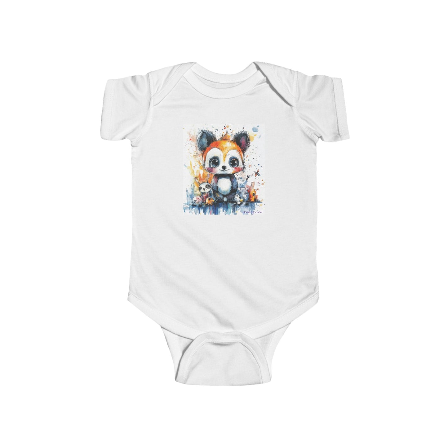 Tiny Street Parade Baby Onesie – Adorable Urban Animal March Bodysuit