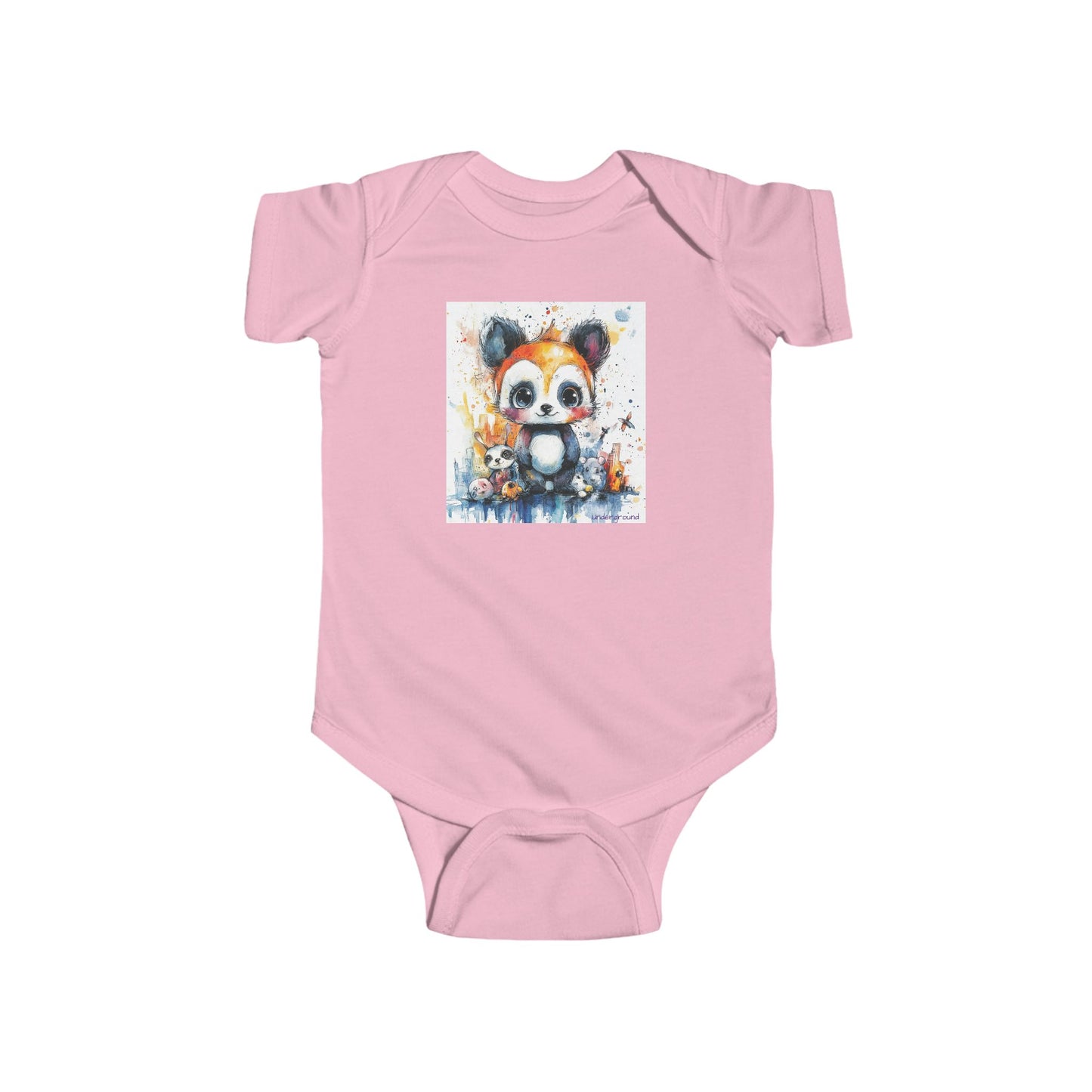 Tiny Street Parade Baby Onesie – Adorable Urban Animal March Bodysuit