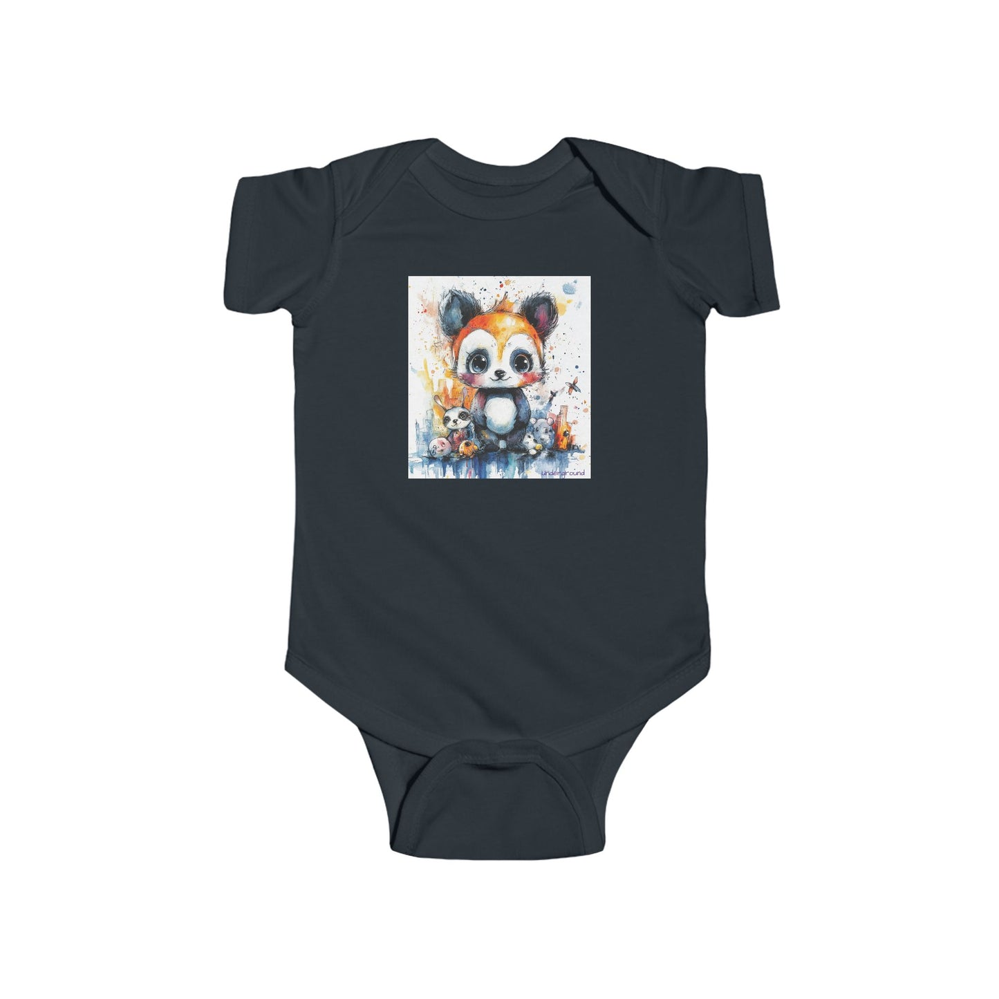 Tiny Street Parade Baby Onesie – Adorable Urban Animal March Bodysuit