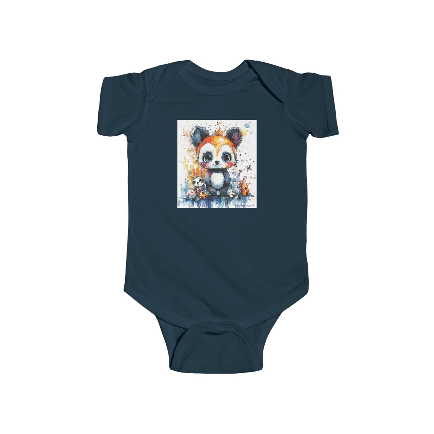 Tiny Street Parade Baby Onesie – Adorable Urban Animal March Bodysuit