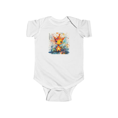 Street Martian Baby Onesie – Playful Ink & Watercolor Alien Design Bodysuit