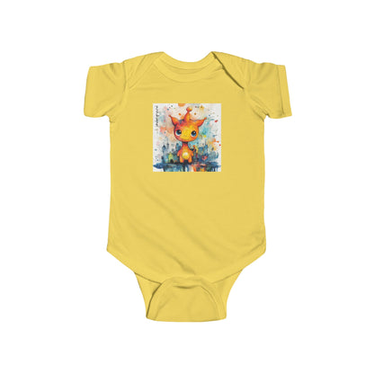 Street Martian Baby Onesie – Playful Ink & Watercolor Alien Design Bodysuit