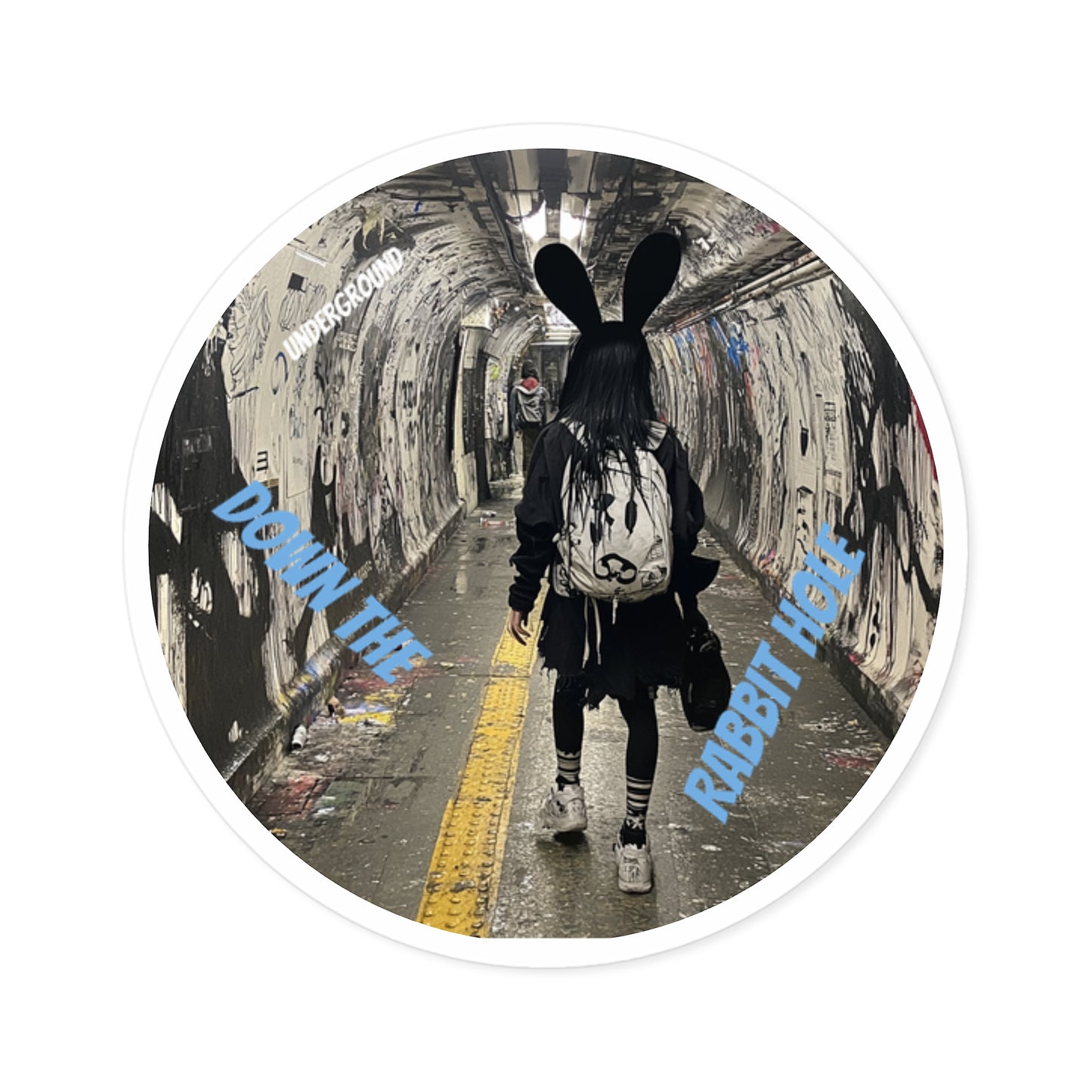 Into Oblivion Sticker - Urban Underground street Art