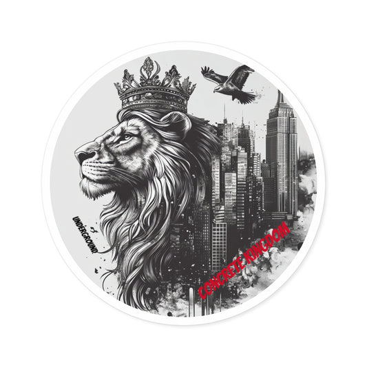 Concrete Kingdom Ink Art Sticker - King of the Streets