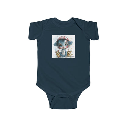 Cutie Clown Baby Onesie – Playful Ink and Watercolor Bodysuit