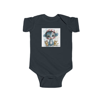 Cutie Clown Baby Onesie – Playful Ink and Watercolor Bodysuit