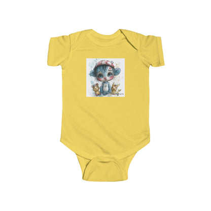 Cutie Clown Baby Onesie – Playful Ink and Watercolor Bodysuit