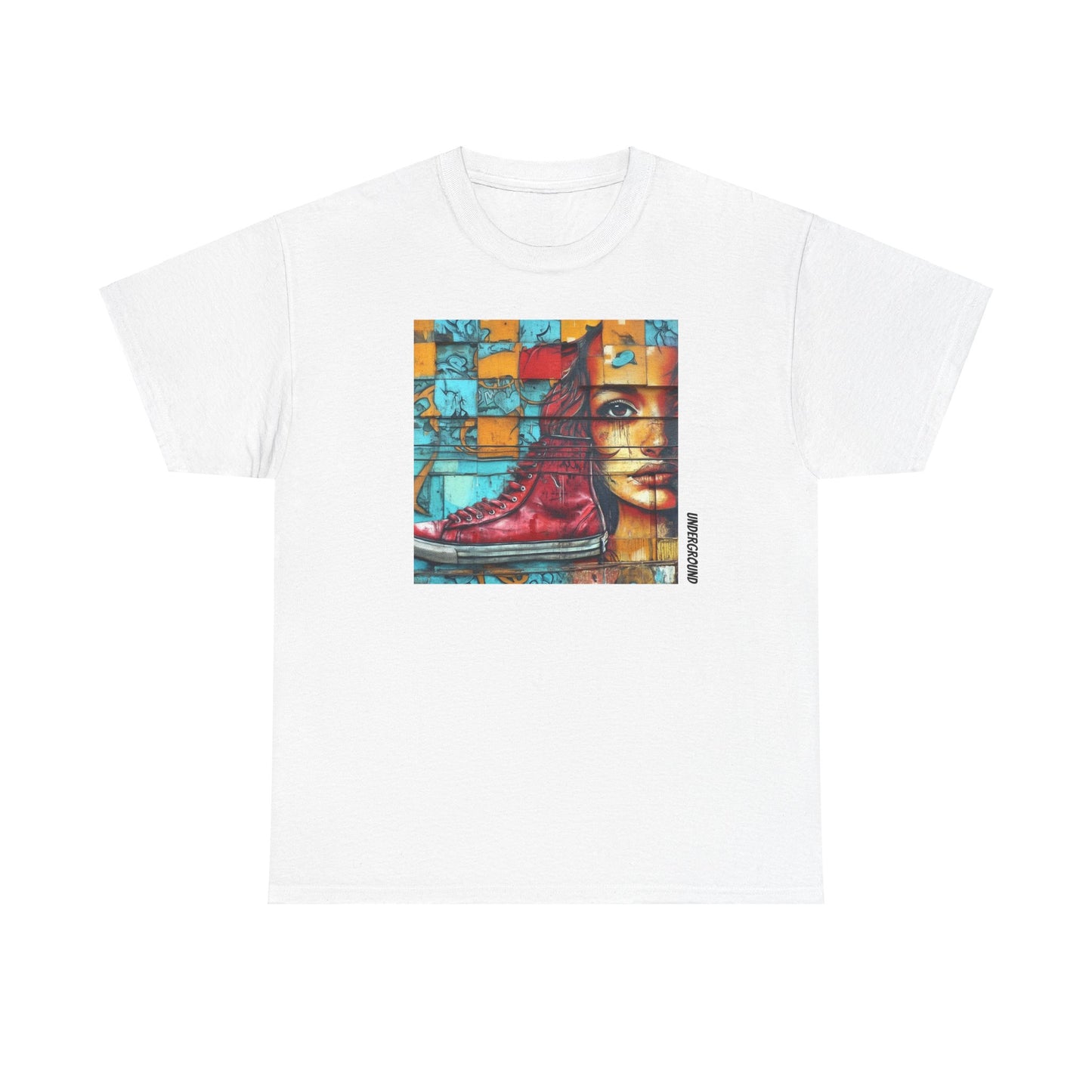 Red Hair and High tops T-shirt - Graffiti Art Tee