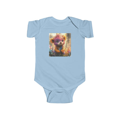 Rainbow Bear City Baby Onesie – Urban Ink & Watercolor Streetwear Bodysuit