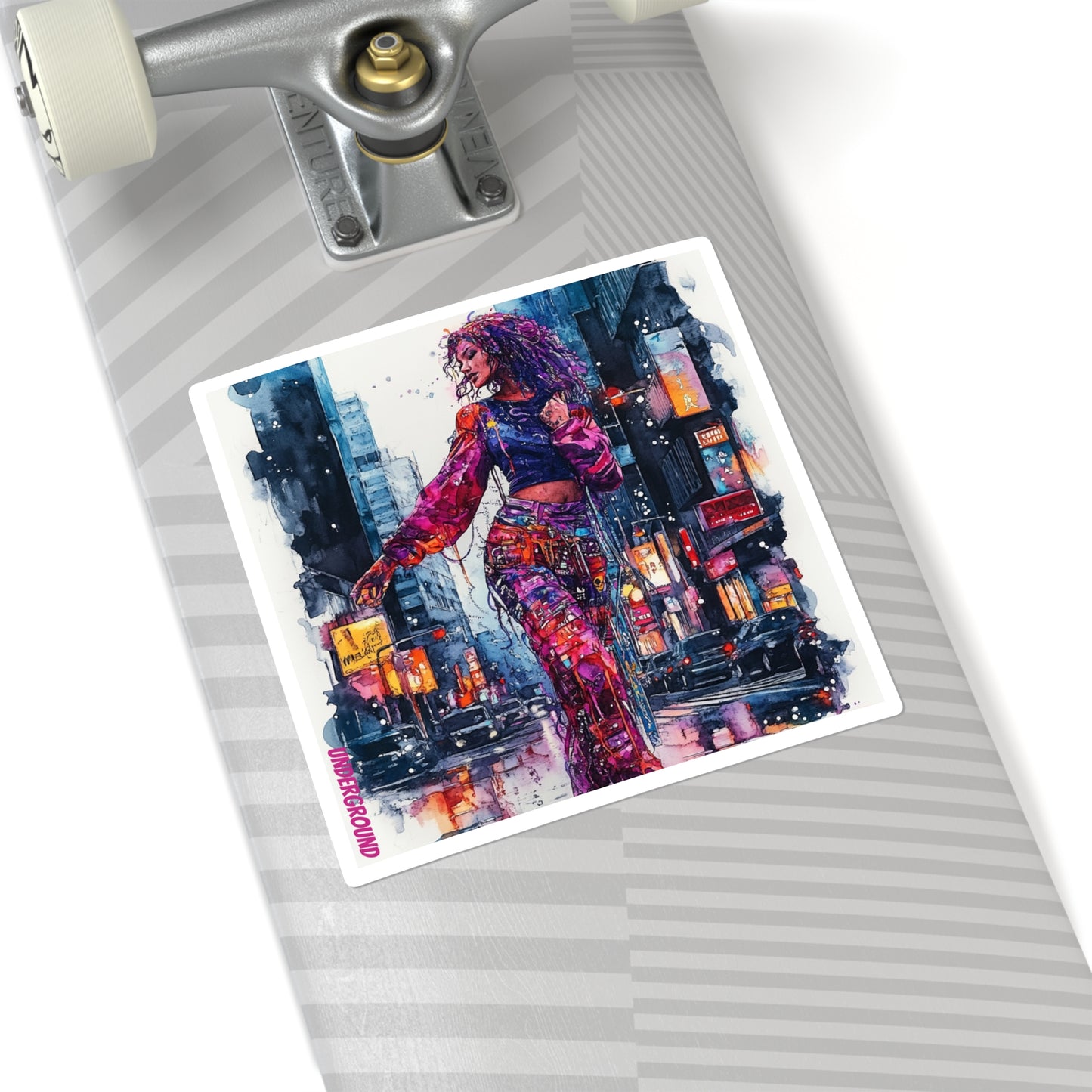 Be Bold Watercolor Sticker– Edgy Street Art to Personalize Your World