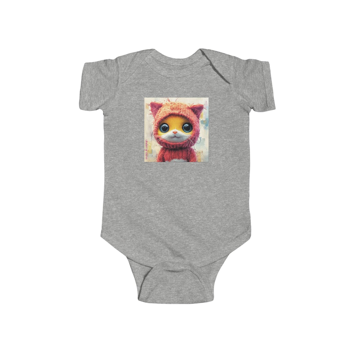 Crochet Kitty Whiskers Baby Onesie – Playful Urban Cat Bodysuit