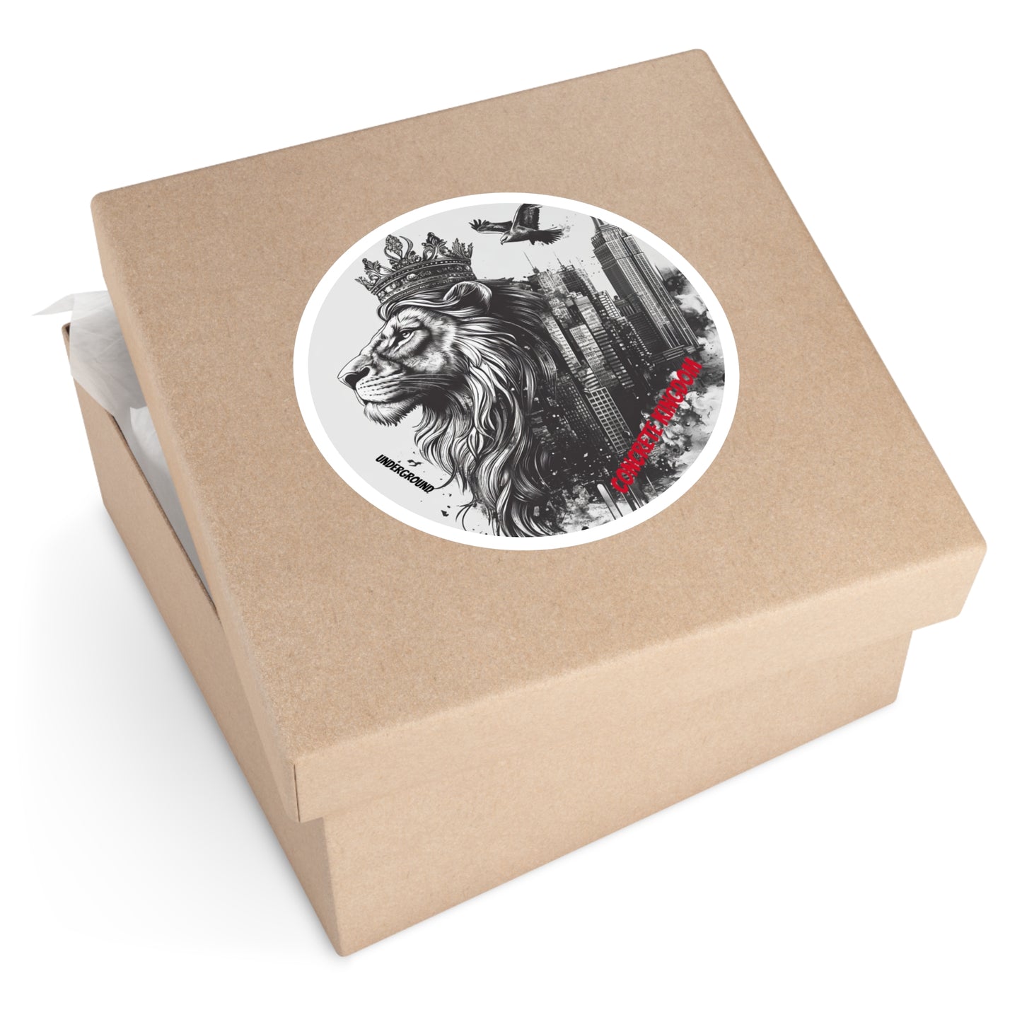 Concrete Kingdom Ink Art Sticker - King of the Streets