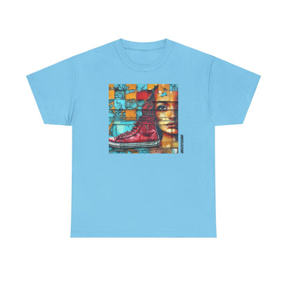 Red Hair and High tops T-shirt - Graffiti Art Tee