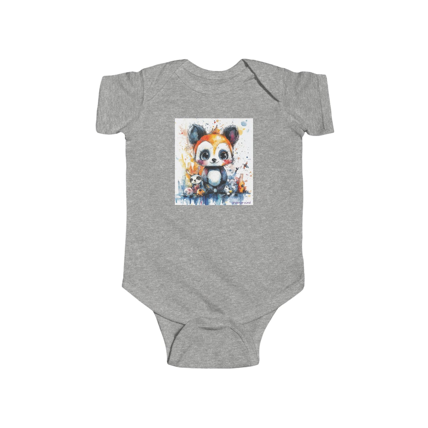 Tiny Street Parade Baby Onesie – Adorable Urban Animal March Bodysuit