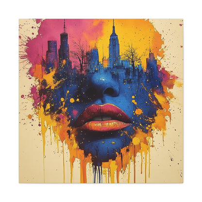 Kali Underground Bold Canvas Print - Unique Urban City Inspired Art