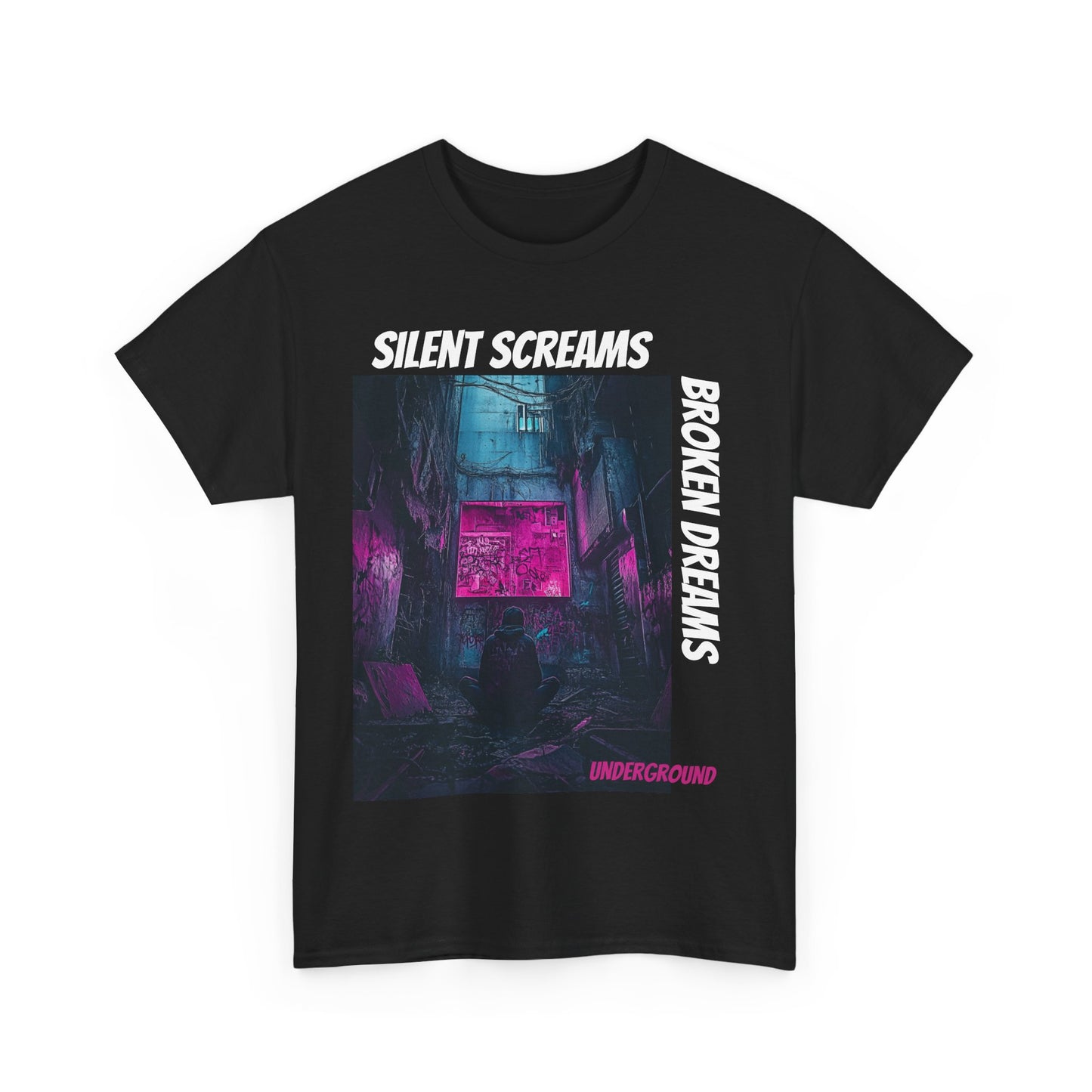 Neon Nightmares Underground T-shirt – Dark Urban Streetwear Graphic Tee