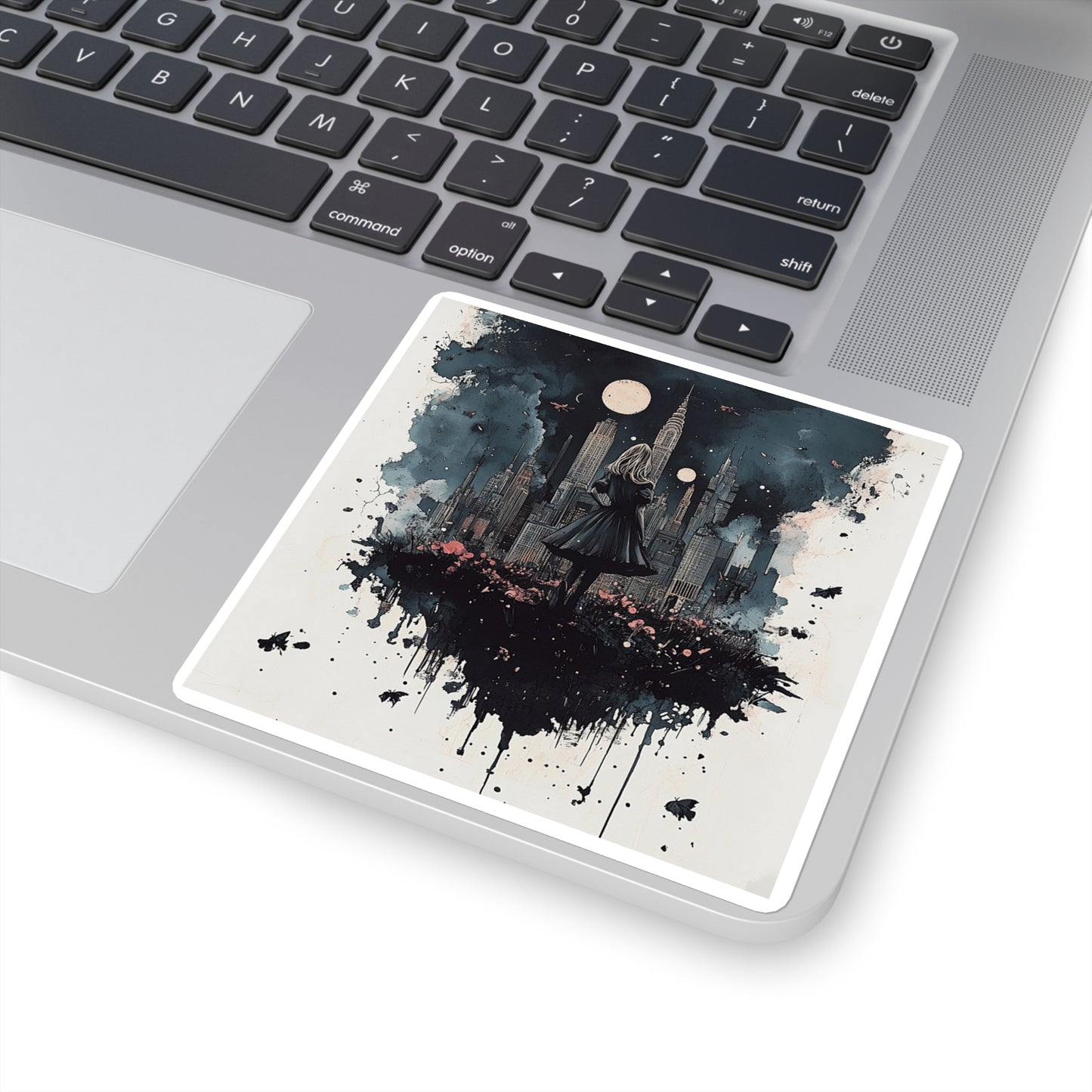 Darker Image Ink Art Sticker - Thought-Provoking Urban Street Art