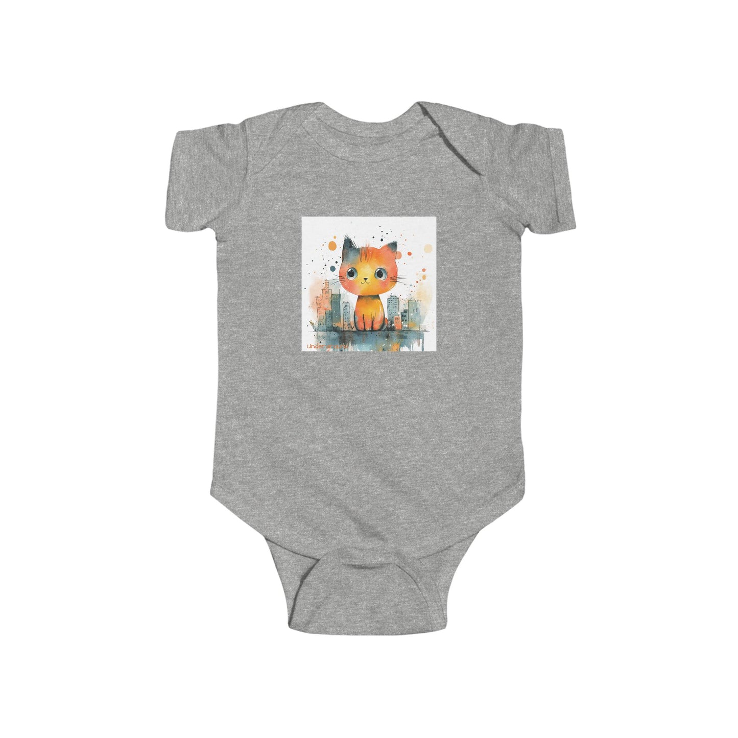 Street Prowler Baby Onesie – Cute & Edgy Urban Cat Bodysuit