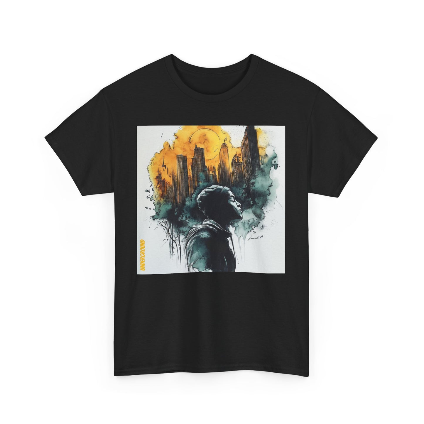 Dripping Ink T-shirt – Bold Black Ink Streetwear Graphic Tee