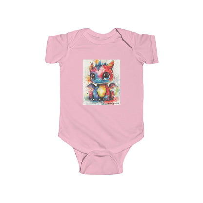 Little Dragon’s Roar Baby Onesie – Cute & Edgy Street Art Fantasy bodysuit