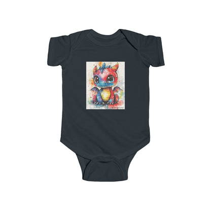 Little Dragon’s Roar Baby Onesie – Cute & Edgy Street Art Fantasy bodysuit