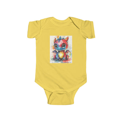 Little Dragon’s Roar Baby Onesie – Cute & Edgy Street Art Fantasy bodysuit