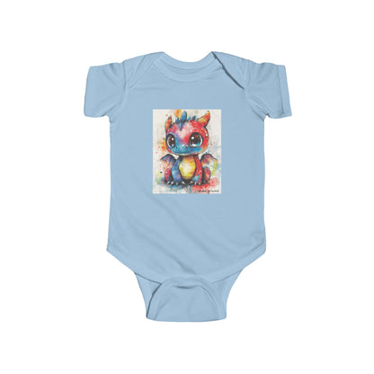 Little Dragon’s Roar Baby Onesie – Cute & Edgy Street Art Fantasy bodysuit