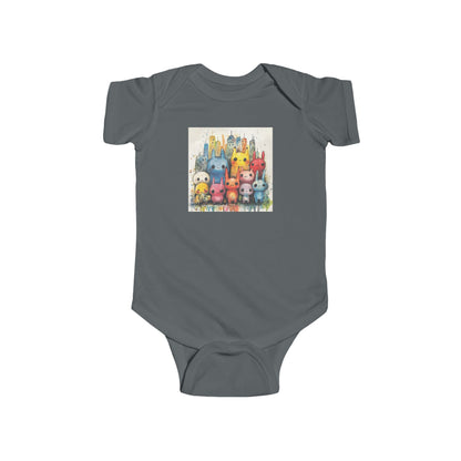 Baby Street Monsters cute Onesie - Ink and Watercolor Bodysuit