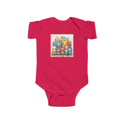 Baby Street Monsters cute Onesie - Ink and Watercolor Bodysuit