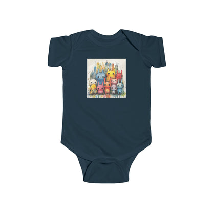 Baby Street Monsters cute Onesie - Ink and Watercolor Bodysuit