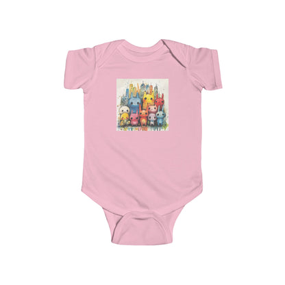 Baby Street Monsters cute Onesie - Ink and Watercolor Bodysuit