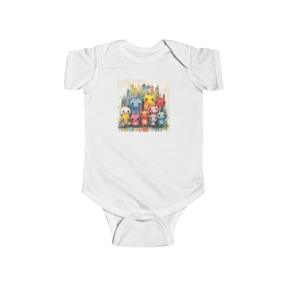 Baby Street Monsters cute Onesie - Ink and Watercolor Bodysuit