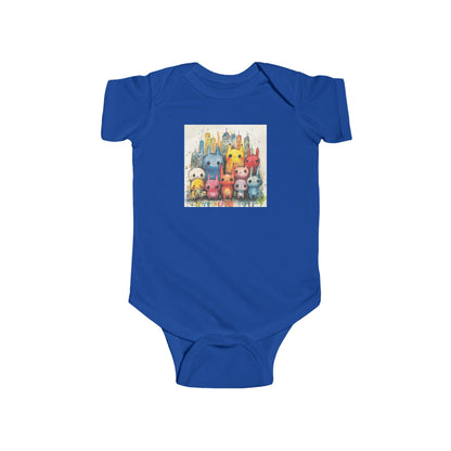 Baby Street Monsters cute Onesie - Ink and Watercolor Bodysuit