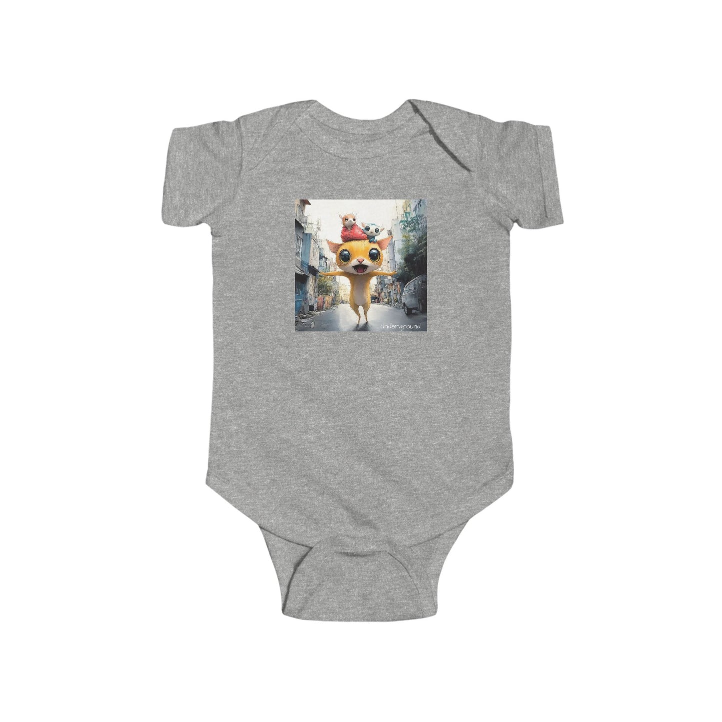 Tiny Rebal street runner Onesie - Edgy & Adorable Streetwear Graphic Bodysuit